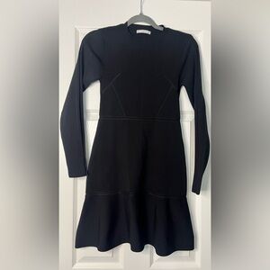 Zara Black Long Sleeve Dress